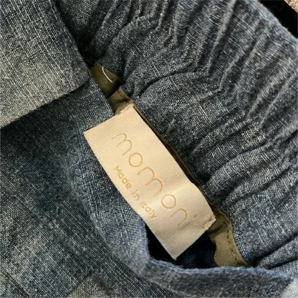 Italian High Waist Wide Leg Tie Dye Cotton Pants IT42 Us4/8 Denim look - Picture 9 of 9